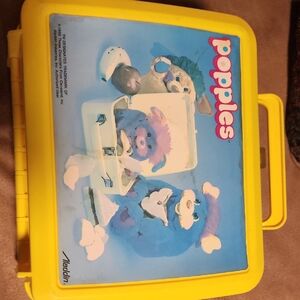 Popples Yellow Lunchbox 1986
